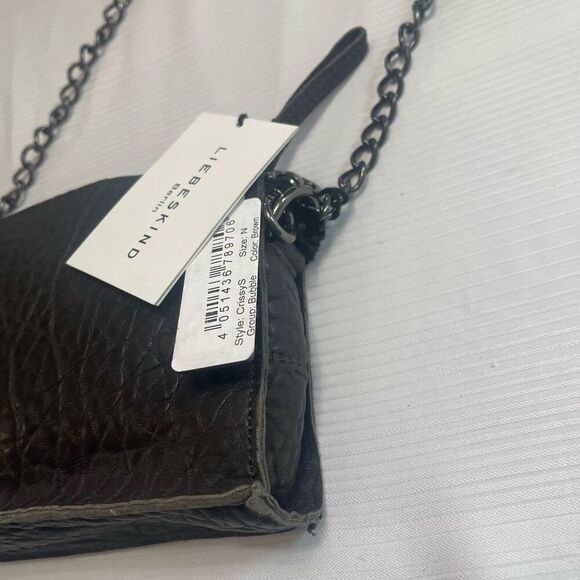 NWT LIEBESKIND Crissy Brown Leather Crossbody Purse Handbag New - Picture 5 of 10